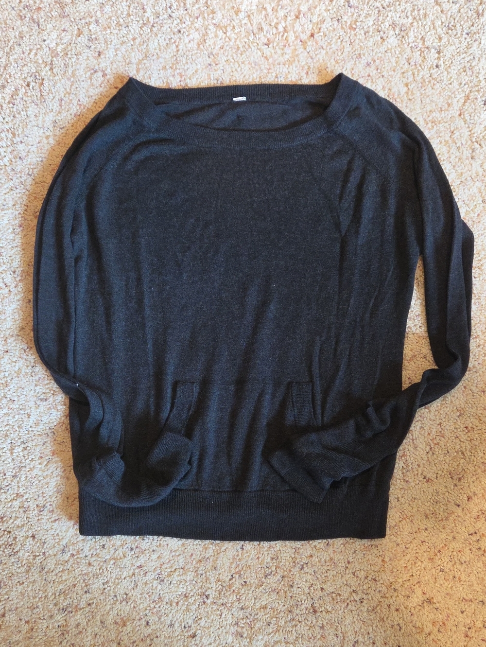 lululemon athletica Black Scoop-Neck Lightweight Pullover